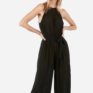 Express high neck tie waist Jumpsuit